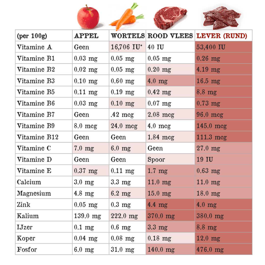 De Belangrijkste Voedingsstoffen In Runderlever